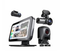 Pilot 2 Full System Caméra embarquée - La première caméra embarquée à imagerie thermique au monde, 2K+1080P+2K+Objectif thermique, 4 canaux 360°, CarPlay et Android Auto, mode stationnement 24h/24 et 