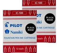 Pilot 2 lots de 6 cartouches noires pour stylos...