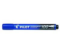 Pilot Pen – Marqueurs permanents – 2 x L 4,5 mm – Pointe ogive – Bleu – Lot de 20