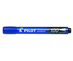 Pilot 2 x L 4,5 mm marqueurs permanents à pointe ogive - Bleu (lot de 20)