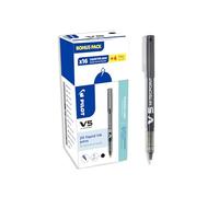 Pilot Pen – Stylo roller V5 Hi-Tecpoint – encre liquide – Noir (Pack de 20)