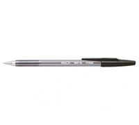 Stylo à bille rechargeable pointe fine encre Noire corps plastique cristal avec capuchon BP-SF