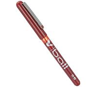 Pilot V Ball Stylo roller encre liquide à capuchon pointe fine 0,5 mm rouge