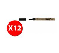 Pilot 2452 - Super Color - Marca - Or - Pointe Extra Fine - Pack De 12 Pcs
