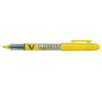 Pilot Surligneur V Light 26920 – Tracé 1-3 mm – Encre liquide – Niveau d'encre visible – Jaune