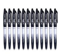 Pilot 322709 Lot de 12 Stylo bille encre gel avec gomme Noir