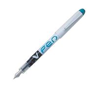 Pilot 326554Lot de 12 Stylo plume jetable Pointe 0,4 mm Turquoise