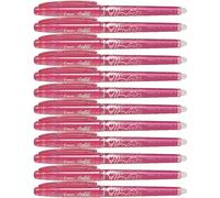 Pilot 399213 Lot de 12 Stylo Roller avec gomme Pointe hitec fine Noir