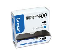 Pilot 400 Series, 4.5mm Chisel Tip Permanent Marker- Blue (Box of 20)