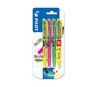 Pilot 4136b4 / Frixion Lot De 4 Surligneurs Jaune/Vert/Rose Import Allemagne