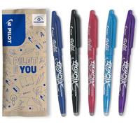 Pilot Stylo roller FriXion Ball 07 – Effaçable encre thermosensible, rechargeable – Lot de 5