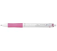 Stylo bille Pilot Acroball Pure white BeGreen pointe moyenne Rose Rose G