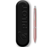 PILOT Acro 1000 Stylo à bille - Encre lisse pour fluidité d'écriture - Rechargeable et rétractable - Encre noire - Pointe moyenne - Dans une boîte cadeau en métal (or champagne)