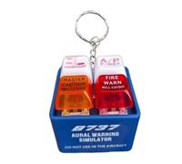 Pilot and Crew Alert Keychain Egpws Warning Sound Simulator, Porte-Clés Alerte Pilote, Porte-Clés Alarme Sonore, Porte-Clés Réutilisable Charme De Sac Simulateur avec Lampe De Poche