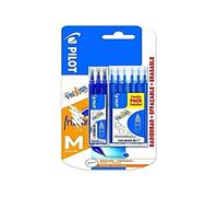 Pilot B2-0556985 - 9 recharges Frixion Clicker/Ball-Pilot Pen-Blister de 3 x 3 recharges encre BLS-FR7 pour 0,7 m/m-FriXion Ball Tintenroller-Pilot Bleu Frixion pointe ronde effaçable stylos