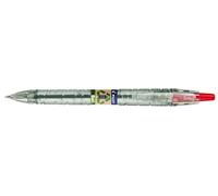 Pilot Pen – Stylo bille Begreen B2P Ecoball – rétractable pointe moyenne 1 mm – Rouge