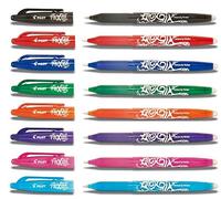 Pilot BL-FR7 Frixion Lot de 8 stylos rollers à Couleurs assorties Pointe 0,7 - 1 stylo de chaque couleur Noir/orange/bleu/vert/violet/rose/bleu clair/rouge