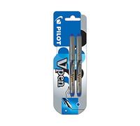 PILOT - Blister 2 V-Pen Pro - Stylo Plume - Bleu - Pointe moyenne