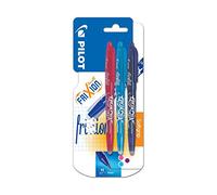 Pilot - Blister de 3 FriXion Ball 0.7 - Roller effaçable - Rose/Violet/Turquoise - Pointe moyenne