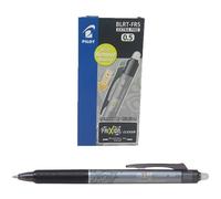 Pilot Blrt-Fr5 B - Frixion Ball Clicker - Roller Pen Effaçable Encre Gel - 0,5mm - Noir - Pointe Fine - Pack De 12 Pcs