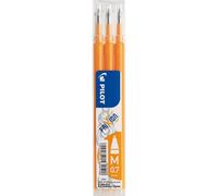 Pilot BLS-FR7-AO-S3 Recharge pour roller FriXion BLS-FR7 - 0,4 mm, abricot, lot de 3