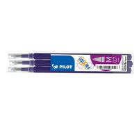 Pilot BLS-FR7-V-S3 Recharge rouleau encreur FriXion BLS-FR7 - 0,4 mm, violet, paquet de 3
