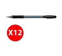 Pilot Bps-Gp 001585 - Stylo À Bille - Noir - Pointe Moyenne - Paquet De 12 Pcs
