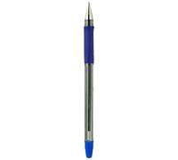 Pilot BPS-GP-M-L Lot de 12 Stylo à bille Pointe moyenne Encre Bleue Corps transparent avec grip antidérapant + capuchon