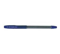 Pilot BPS-GP Lot de 12 Stylo à bille Pointe extra-large Encre Bleue Corps cristal avec grip antidérapant + capuchon