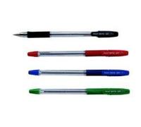 Pilot - Bps-Gp - Stylo À Bille - Pointe Extra-Large - Encre Rouge - Corps Cristal Avec Grip Antidérapant Capuchon - Lot De 12