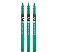 Pilot BX-V5 Hi-Tecpoint Lot de 3 stylos à bille Pointe extra fine 0,5 mm Trait 0,3 mm Vert