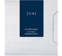 PILOT Cartouches d'encre Iroshizuku Bleu Shin-Kai, coffret de 6 cartouches 15 ml pour stylo-plume Bleu