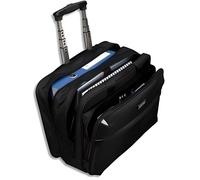 Pilot case trolley JUSCHA 4 compartiments en nylon noir