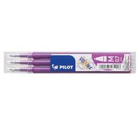 Pilot Chaleur / Friction De La Ligne De Milieu Frixion Effaçable Recharge Bille Roulante Pointe De 0.7mm - Mauve