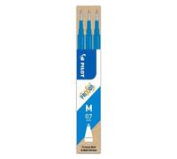 Recharge pour roller - PILOT - BLS-FR7 - Pointe moyenne 0,35 mm - Bleu ciel - Lot de 3 (rechargeable & effaçable)