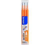 Pilot Chaleur Ligne Moyenne Frixion / Friction Effaçable Rollerball Recharge 0.7mm Pointe - Orange Abricot