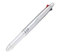 Pilot Dr. Grip 4 + 1, 4 couleurs 0,7 mm multi Stylo à bille et portemine 0,5 mm - Argent Corps (Bkhdf1sfn-s)