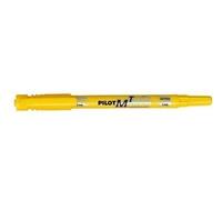 PILOT - Ecriture - Marqueur 2 en 1 Pilot Twin Marker Jaune