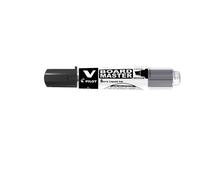 Marqueur effaçable rechargeable Pilot V Board Master Begreen pointe biseautée 6 mm - Noir