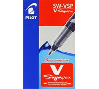 Pilot Pen – Stylo-feutre Sign – Encre liquide, pointe en nylon – Lot de 12 violet
