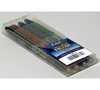 Pilot Etui de 4 Stylo Roller FRIXION BALL Bleu Noir Rouge Vert