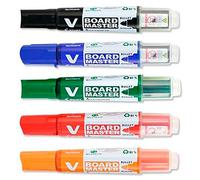 Pilot Marqueur V Board Master 30015 - pointe ogive 2 mm - rechargeable - pochette 5 unités