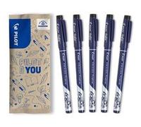 PILOT feutres d’écriture effaçables FriXion Fineliner lot de 5 noir pointe fine encre thermosensible Noir G