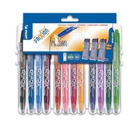 Pilot Pen Stylo roller Fixion Ball 07 - Lot de 12 Set2Go assortis