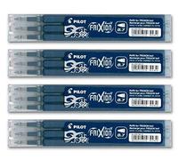 Pilot FriXion Ball 0,7 Recharges, Mines de Rechange (Lot de 12 Unités), Couleur Bleu et Noir