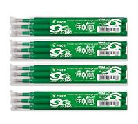 Pilot FriXion Ball Lot de 4 recharges de recharge pour stylos à bille Vert 0,7
