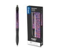 PILOT - FriXion Ball Plus Heralbony - Coffret Cadeau - Stylo Effaçable - Édition Limitée Artistique - Design Belgique - Rétractable et Rechargeable - Encre Noire - Pointe Moyenne