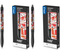 PILOT - FriXion Ball Plus Heralbony - Coffret Cadeau - Stylo Effaçable - Édition Limitée Artistique - Design France - Rétractable et Rechargeable - Encre Noire - Pointe Moyenne (Lot de 2)