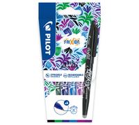 Pilot FriXion Ball roller encre gel effaçable pointe moyenne 0,7 mm - Pochette de 6 couleurs assorties tons froids