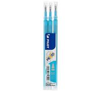 Pilot Recharge pour stylo effaçable FriXion Ball 0,7 mm Pochette de 3 Turquoise